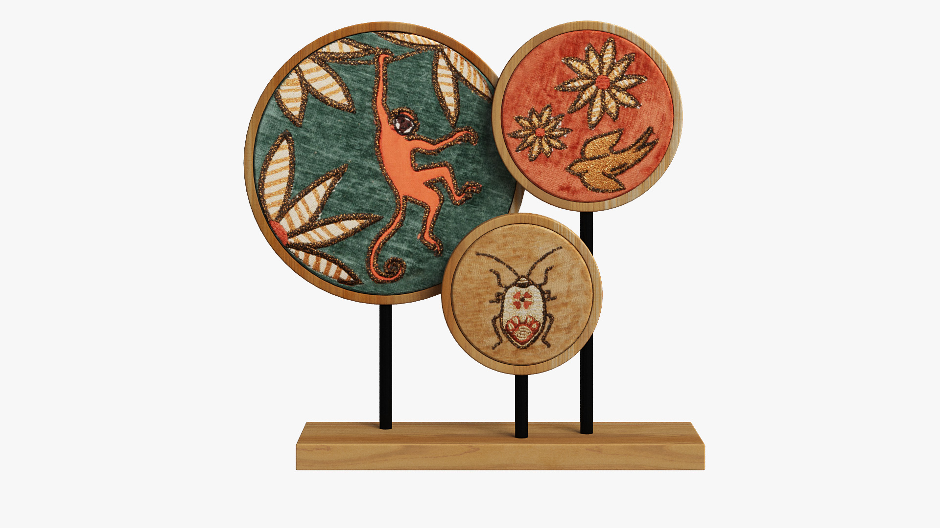 Discs ornament with multicoloured print 3D model https://p.turbosquid.com/ts-thumb/9l/uMPpbq/8f/i/jpg/1667053363/1920x1080/turn_fit_q99/8f7d25be20ee1ead3acc66354b79e68039af27b4/i-1.jpg