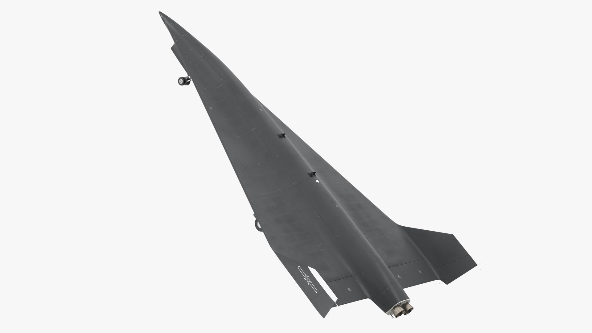 WZ 8 China Supersonic Drone Rigged 3D model preview