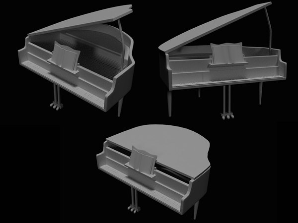 piano 3d model