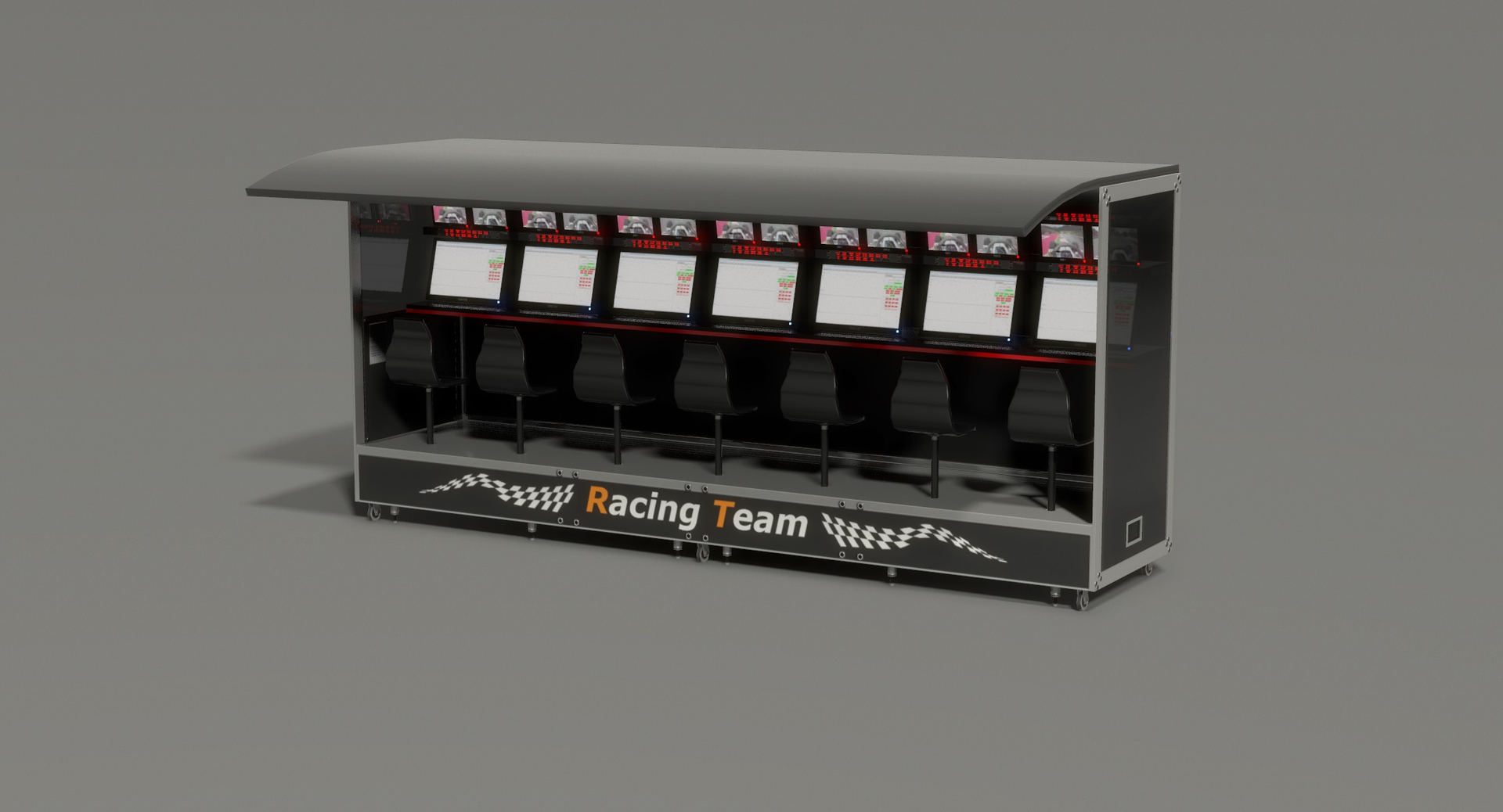 3D Low-poly Race Track Pit - TurboSquid 1367998