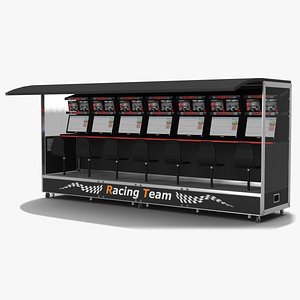 Race Track Pit Wall Stand
