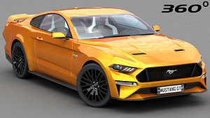 mustang gt 2018 3D model