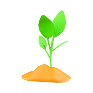 3d  plant icon 3D model