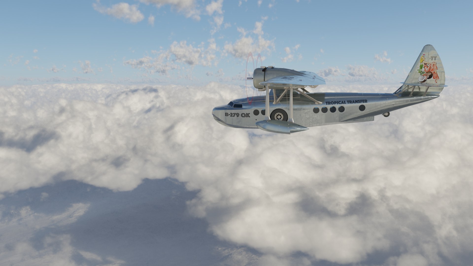 Sikorsky S-43 Float Plane 3D Model - TurboSquid 1976206
