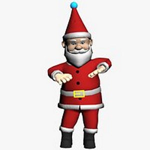Bundle 10 in 1 Santa Claus Christmas 3D animation. Santa dancing