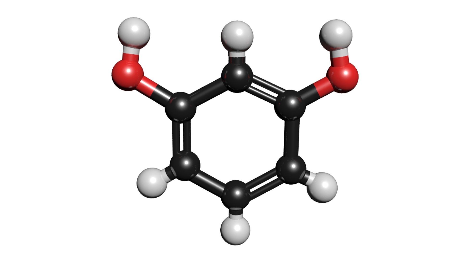 Resorcinol molecule c6h6o2 3D model TurboSquid 1426791