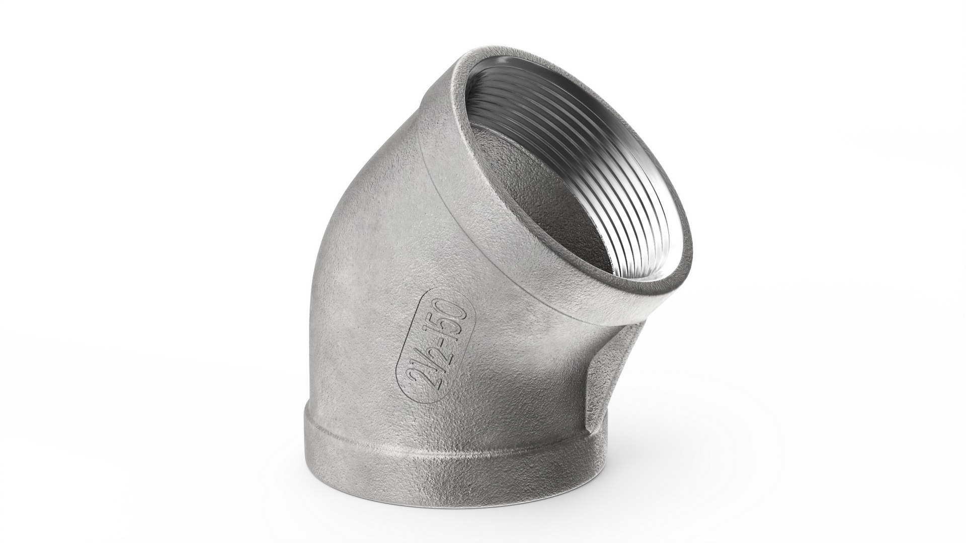 Fitting 45-Degree Elbow SS304 3D model preview