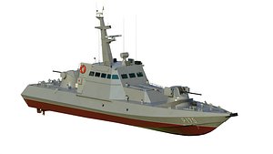 3D model Ukrainian Gyurza M class artillery boat 58155