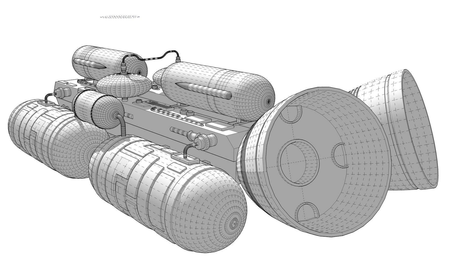 Booster Eagle Transporter 3d Model