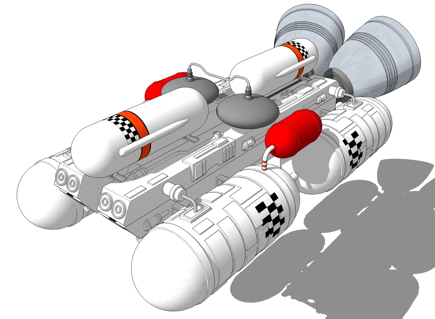 Booster Eagle Transporter 3d Model