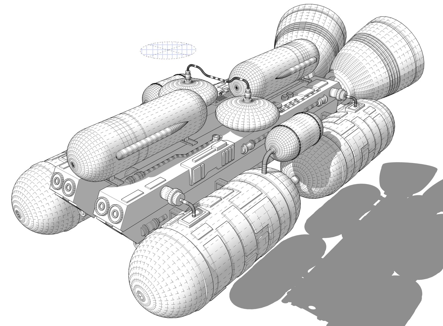 Booster Eagle Transporter 3d Model