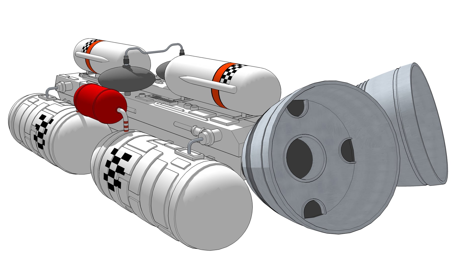 Booster Eagle Transporter 3d Model