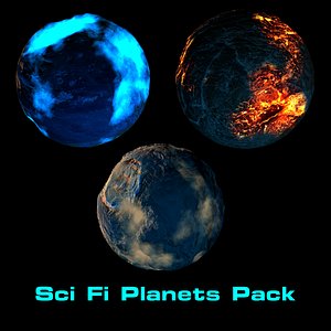 3d ski fi planets pack
