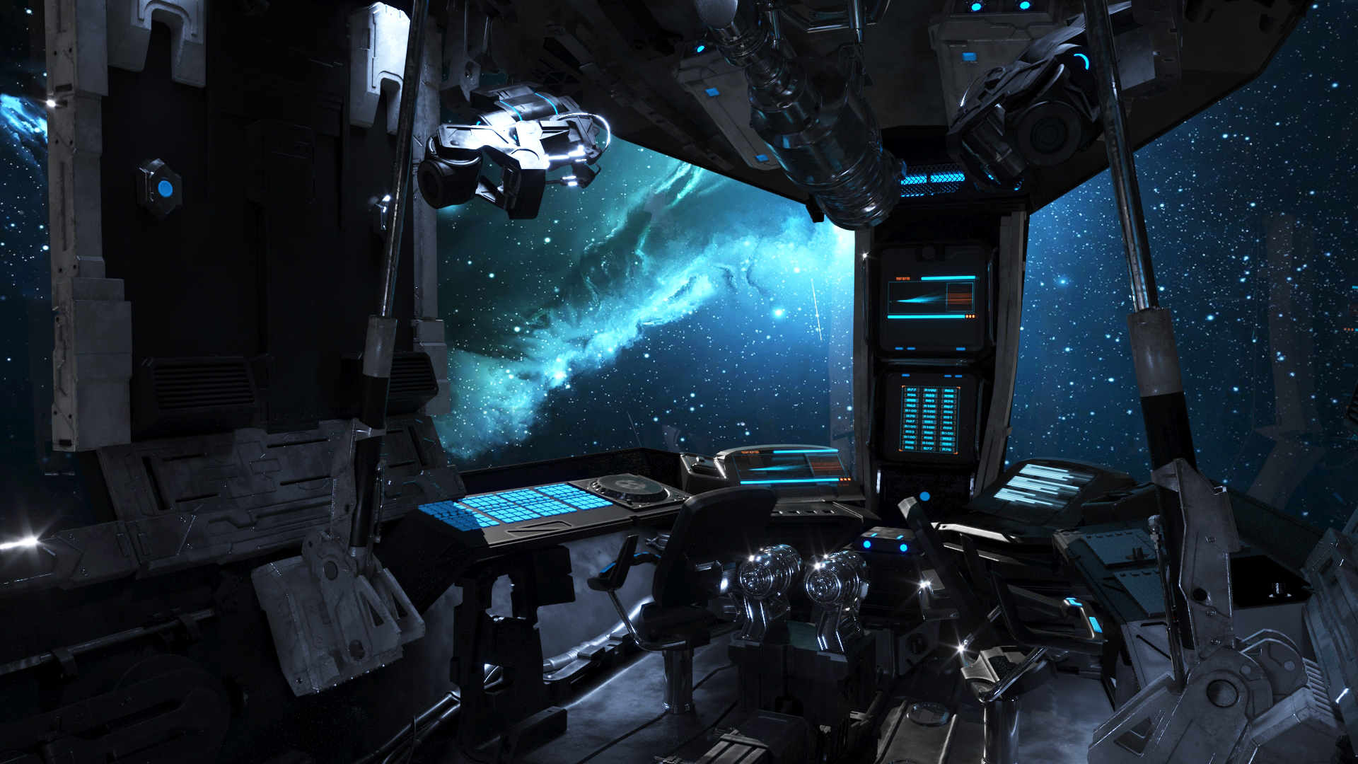 3D Spaceship Cockpit v5 model TurboSquid 1760261