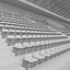 3D Stadium Tribune 04 model