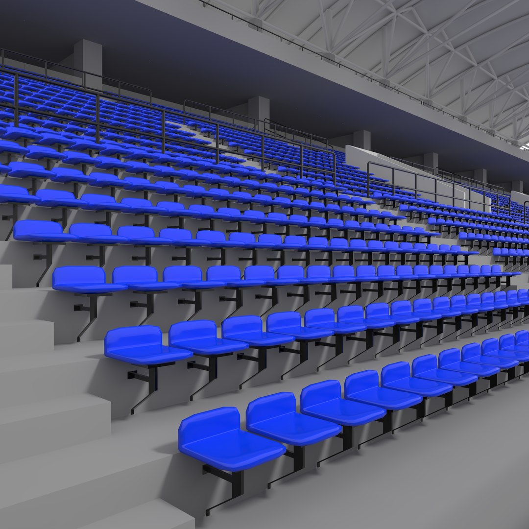 3D Stadium Tribune 04 Model - TurboSquid 2390242