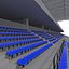 3D Stadium Tribune 04 model