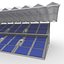 3D Stadium Tribune 04 model
