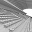 3D Stadium Tribune 04 model