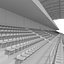3D Stadium Tribune 04 model