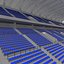 3D Stadium Tribune 04 model