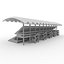 3D Stadium Tribune 04 model