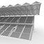 3D Stadium Tribune 04 model