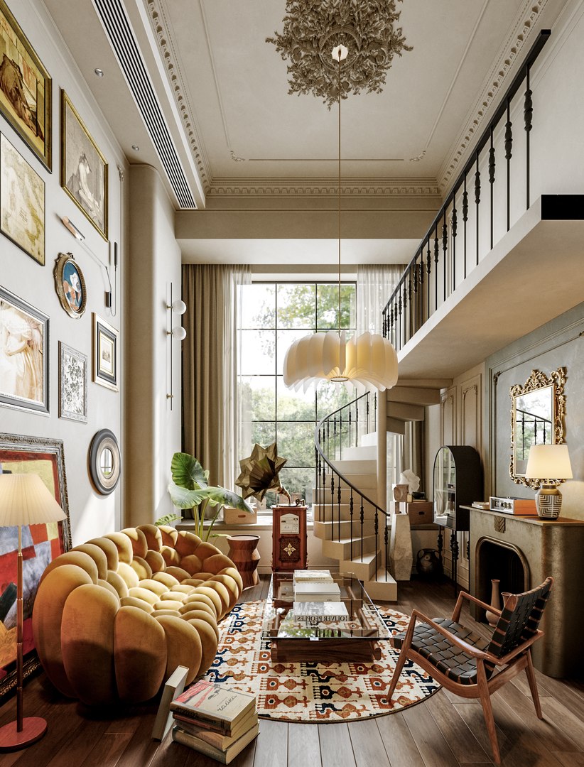 Hall Lobby Living Room Bedroom 3D Model - TurboSquid 2312454