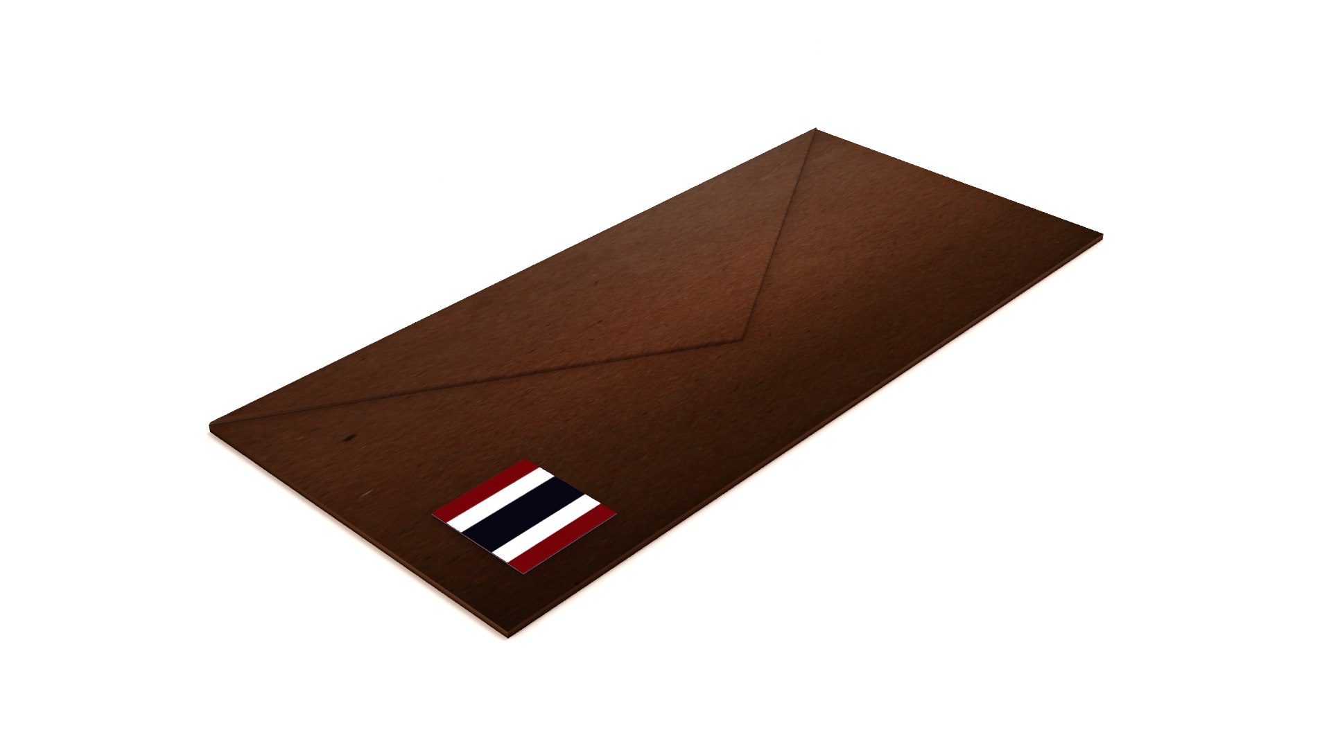 Envelope 3D model https://p.turbosquid.com/ts-thumb/9m/R6QTfc/5y/flagofthailand03/jpg/1783380823/1920x1080/fit_q87/232908f74e7de8f801bde413d70af5ba6d541b63/flagofthailand03.jpg