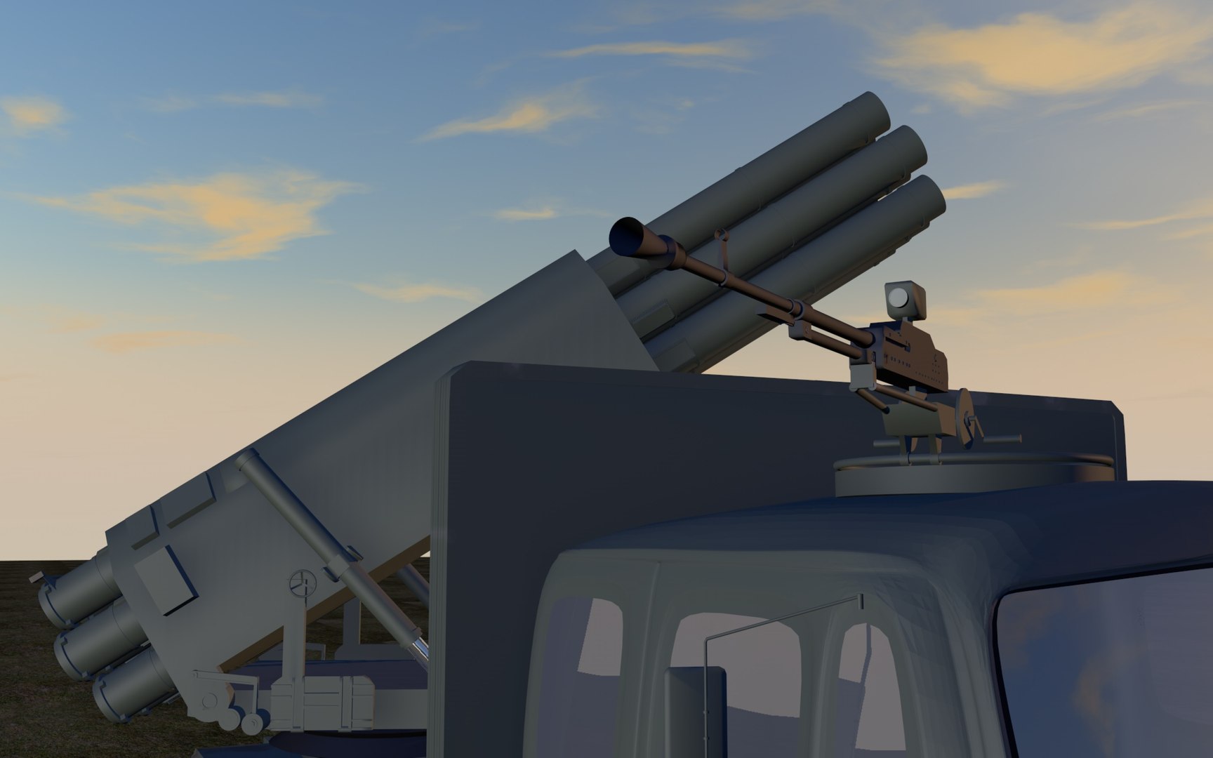 3d Mlrs Hurricane M 87 Model