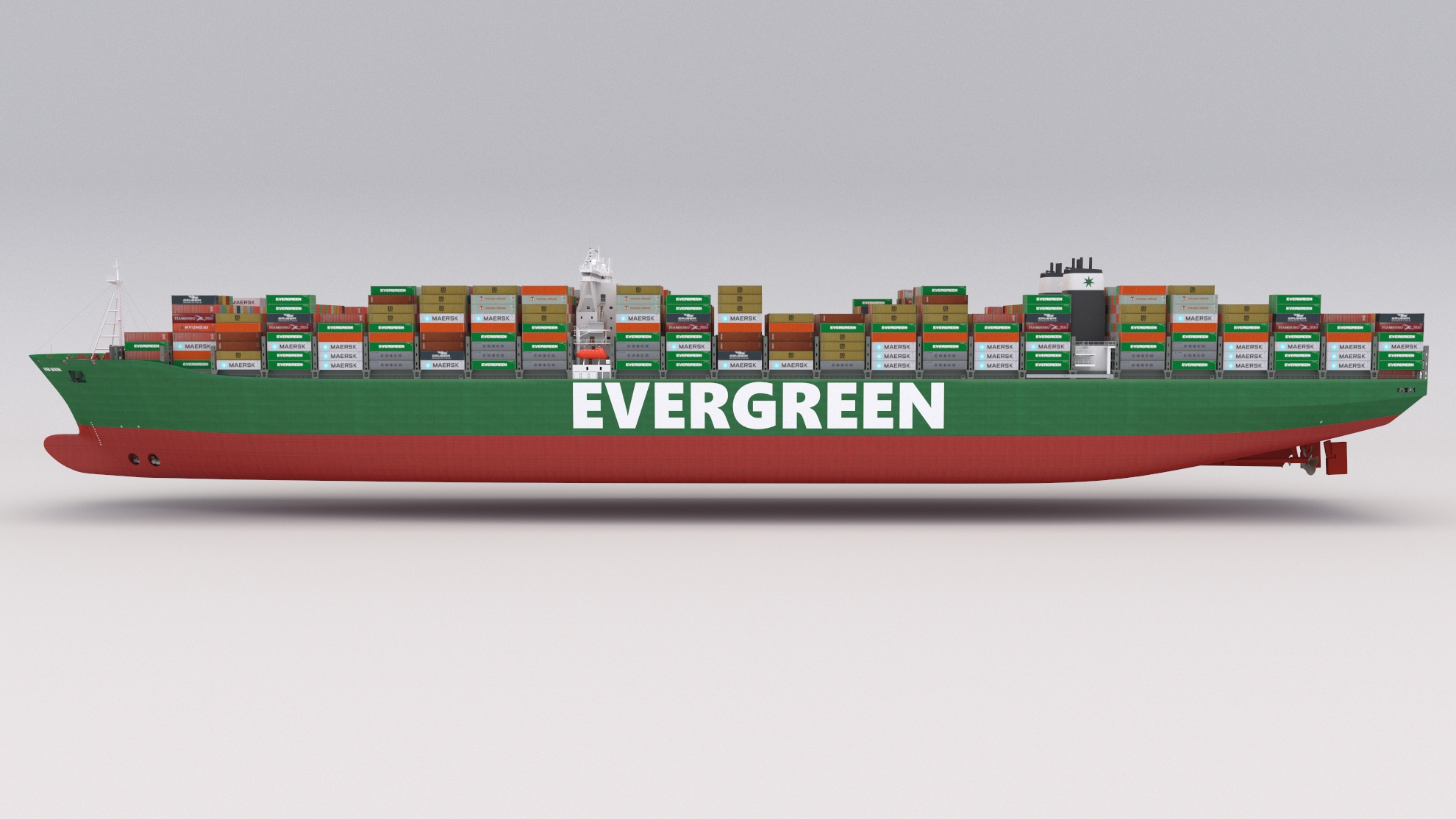 Ever Given Evergreen Container Ship 3d Model Turbosquid 1714430
