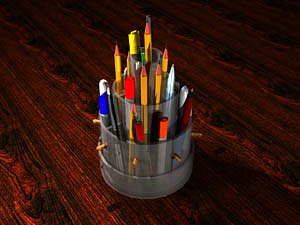 3d pencil holder