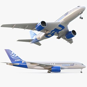 Detailed Airbus Aircraft 3D model