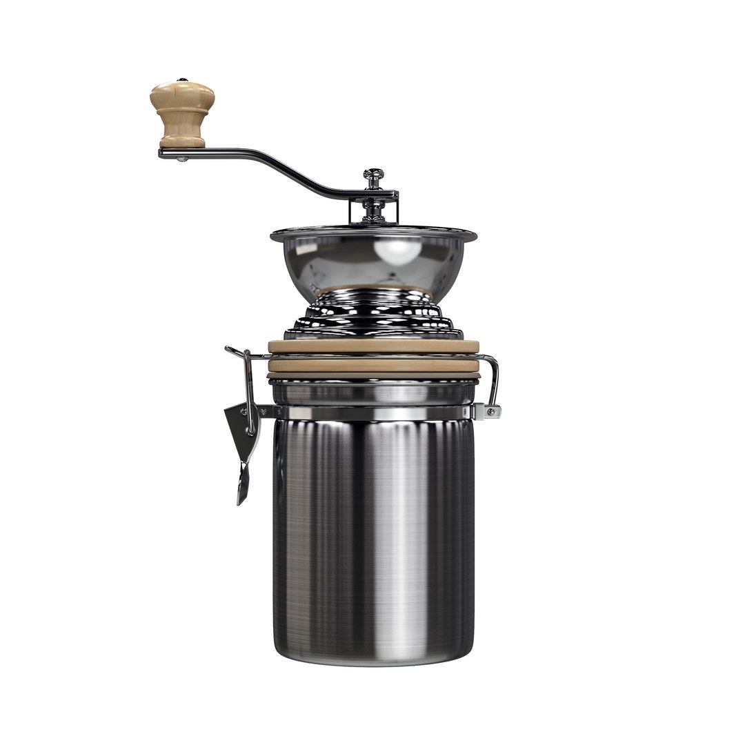 3d model of stainless steel hand coffee grinder https://p.turbosquid.com/ts-thumb/9m/bkzxwQ/gKpAXI56/13/jpg/1438270529/1920x1080/fit_q87/4c85c6821b203d4f72cec8ce61a969c25234f909/13.jpg