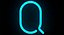 Neon Letter Q