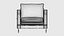 Armchair with Raised Arms and Loose Back Cushion