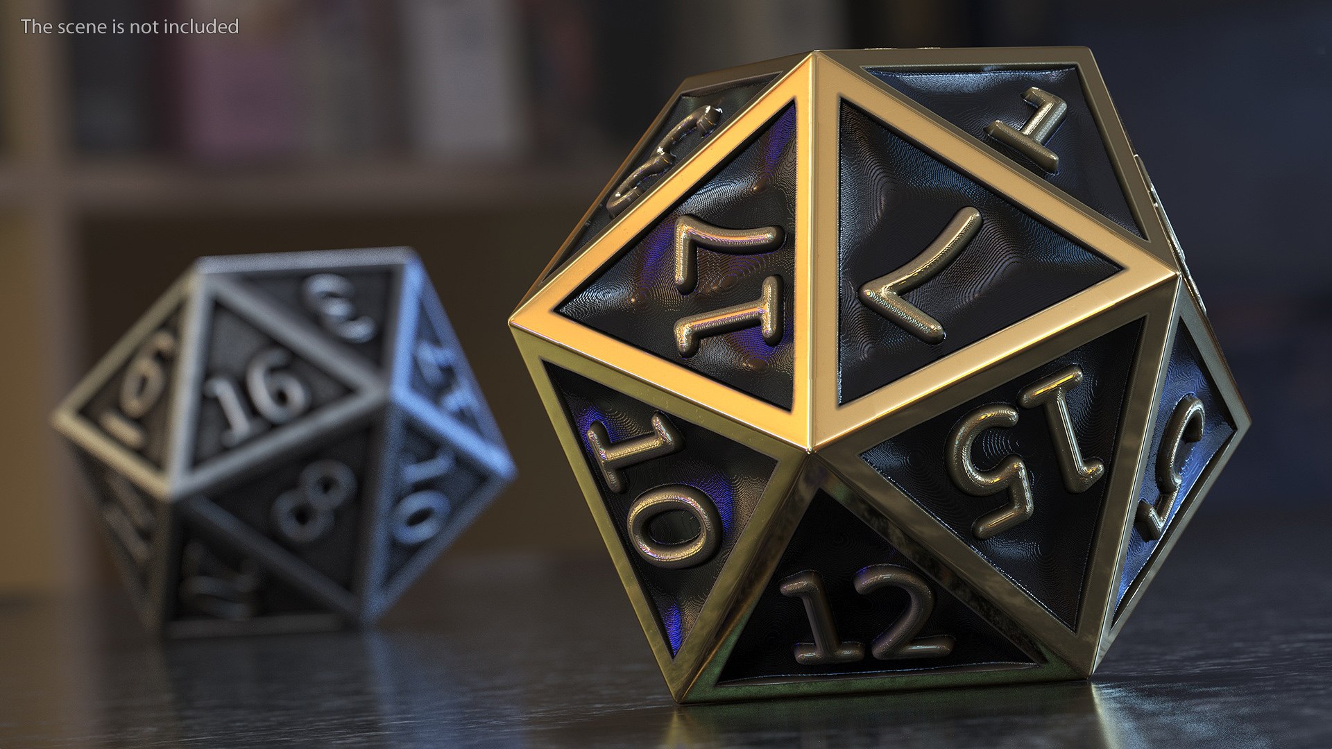 Bronze DND D20 Dice 3D TurboSquid 2139423