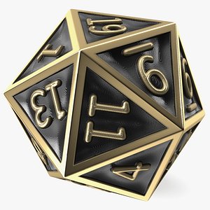 Bronze DND D20 Dice