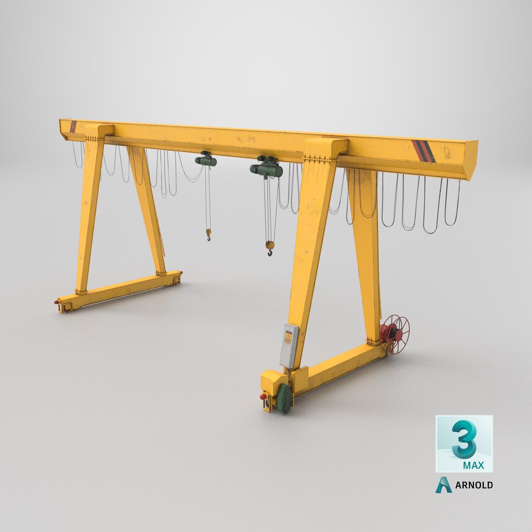 3D Single Girder Gantry Crane Yellow https://p.turbosquid.com/ts-thumb/9m/lzNTXQ/1R/stemcell_max_arnold_render/png/1768243750/1920x1080/fit_q87/81a86b33aacdaa99a4e03518230c7e5ecc99002b/stemcell_max_arnold_render.jpg