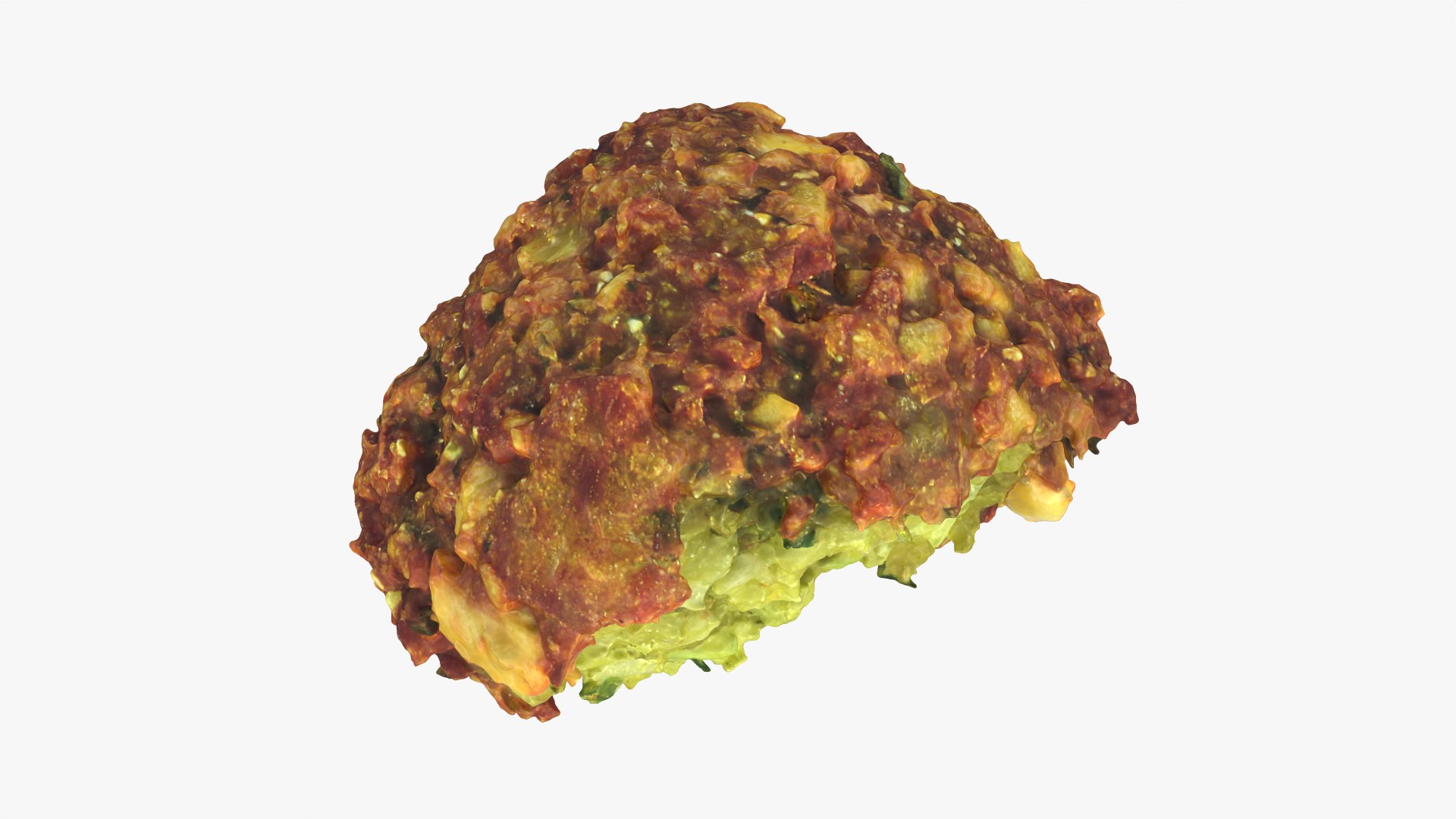 Falafel Half Raw Scan 3D model https://p.turbosquid.com/ts-thumb/9m/n8yCMj/FL/falafelcut_0002/png/1750149443/1920x1080/fit_q87/9cdc53112967749e7da40360117c38d6f1b8f54e/falafelcut_0002.jpg