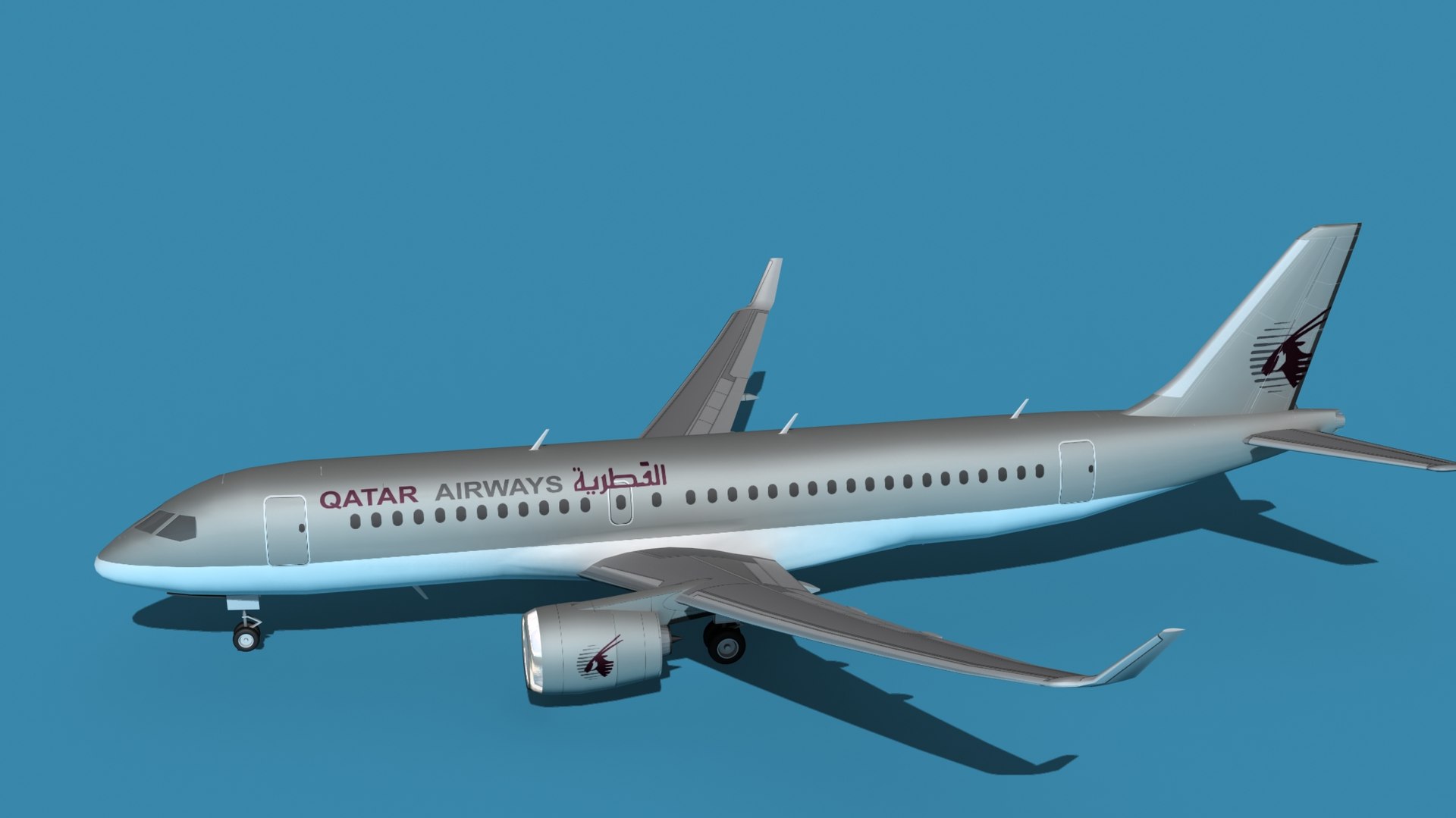 3D Bombardier CS100 Qatar model https://p.turbosquid.com/ts-thumb/9m/rIGHUA/Vs/bombardiercs100qatarexpress0090/jpg/1626893764/1920x1080/fit_q87/1c41c9f6265e720c4bc2bd691d61943db464a920/bombardiercs100qatarexpress0090.jpg