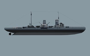 3D model battleship