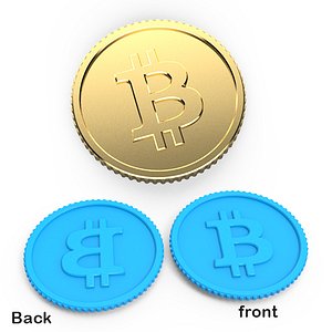 bitcoin coin 3D model