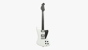 3D model Electric Guitar G02 White - Music Instrument Design