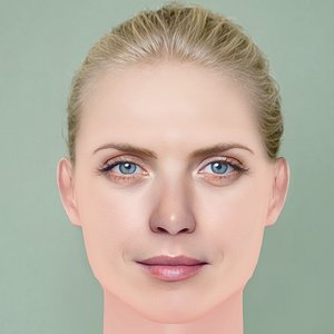 Synnove Macody Lund Head - No Hair - Low poly head for game 3D
