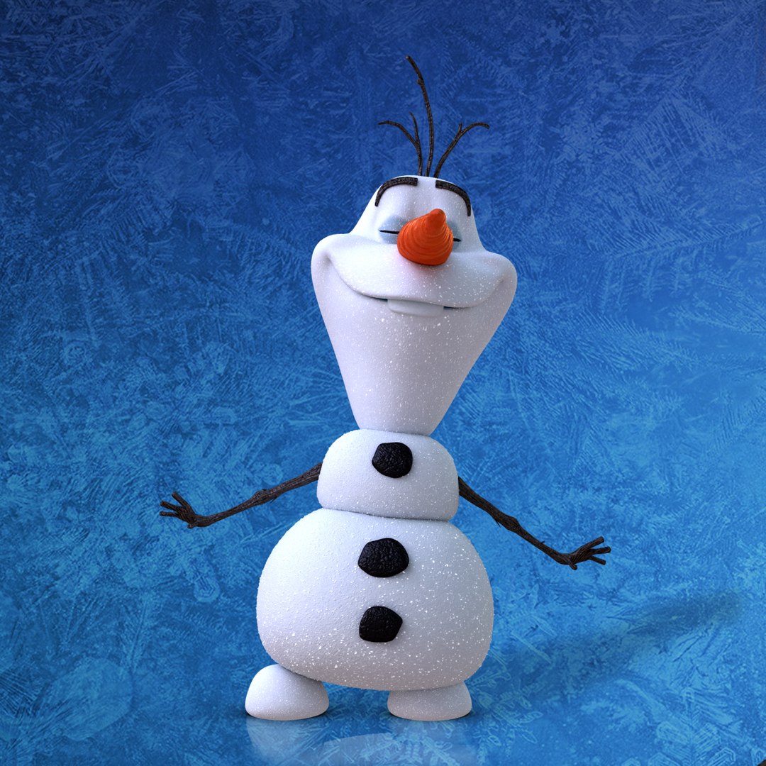 Olaf Characters Frozen 3d Max