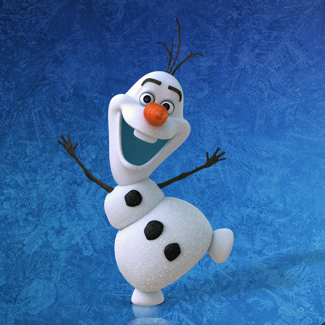 Olaf Characters Frozen 3d Max