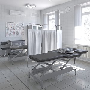 3D model Massage Medical Room 2