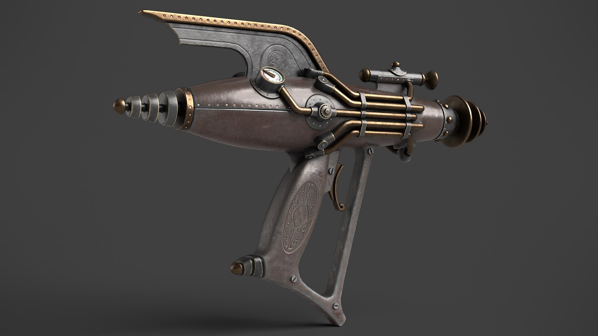 3D Fantasy Gun 06 Model - TurboSquid 1903432