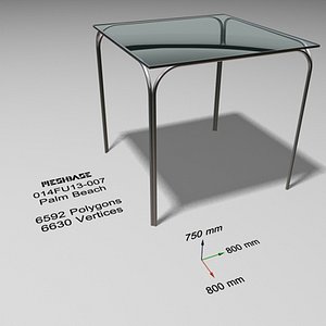 3ds max glass table -